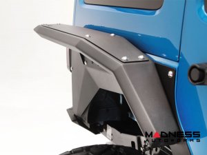 Jeep Wrangler JL Fender Flares - Fab Fours - Rear - High Arch For Base System - 4 Door